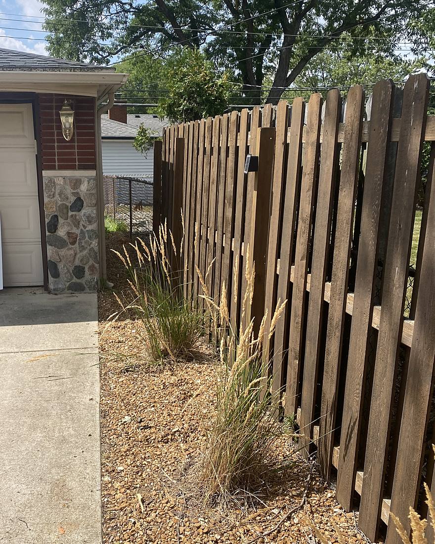 The same driveway completely cleared after removal